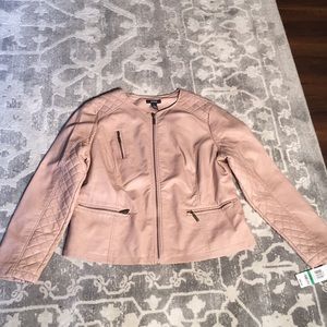NWT Alfani Leather Jacket